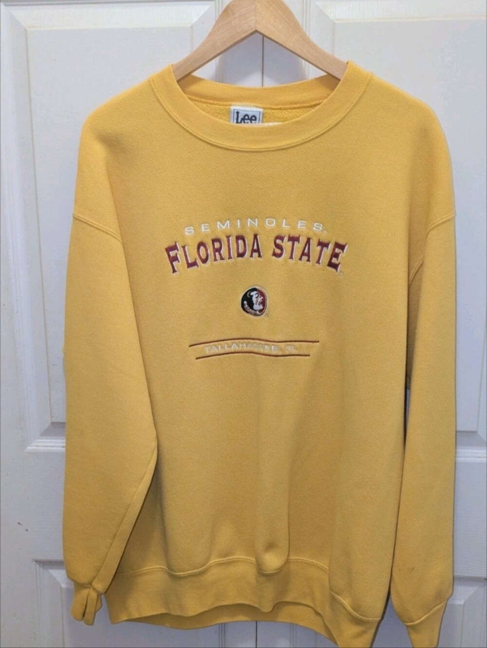 Vintage Lee Yellow Florida State Seminoles Crewneck Sweatshirt